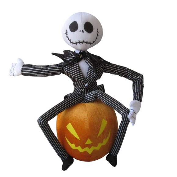 Jack Skellington Pumpkin King 19" Plush Nightmare Before Christmas HALLOWEEN - Picture 1 of 11
